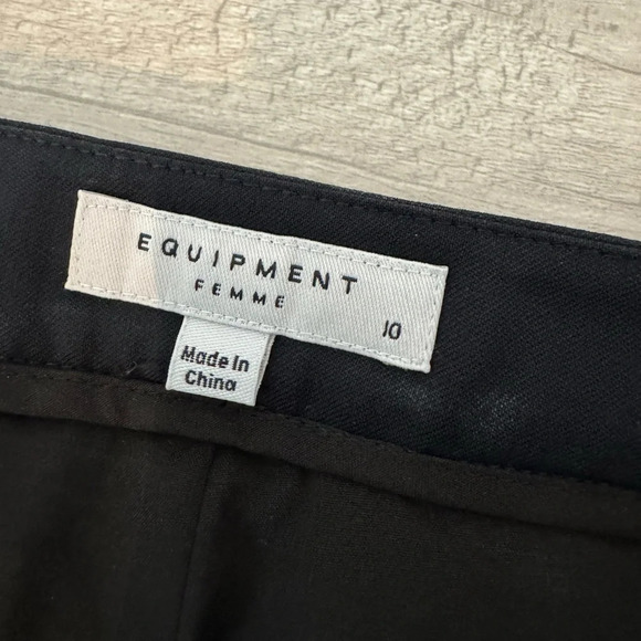 Equipment Burcet 100% Wool Ankle Trouser Dress Pants Luxe Career Office Size 10 - Picture 10 of 10
